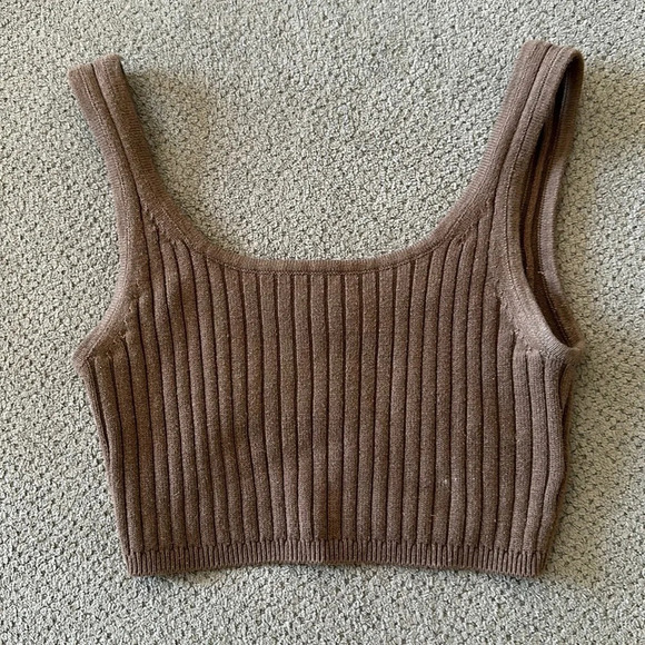 Aritzia Wilfred Ribbed Wool Top - Picture 1 of 8